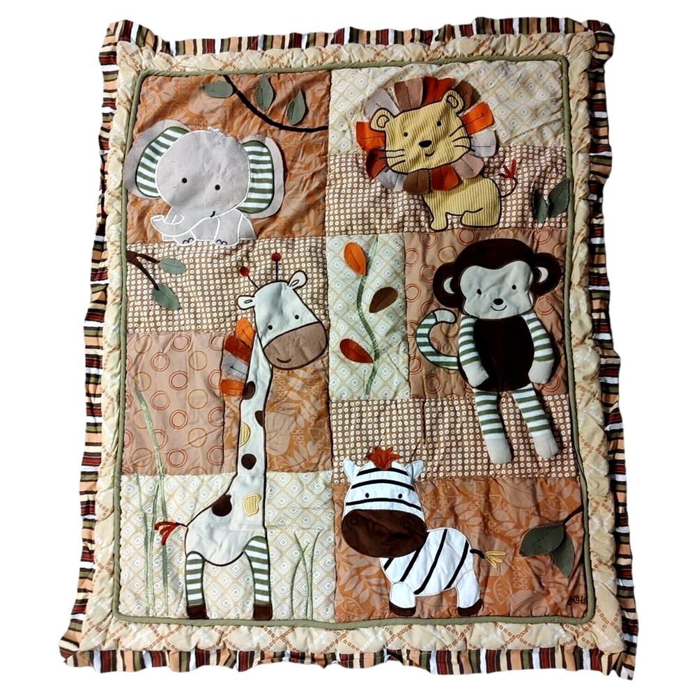 CoCaLo Baby Nali Jungle Animals Nursery Crib Comforter Room Decor